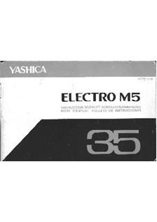 Yashica Electro M 5 manual. Camera Instructions.